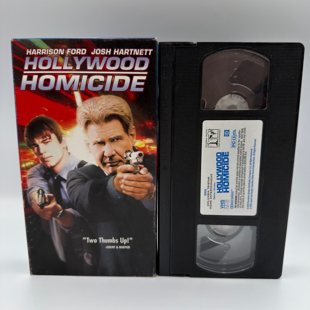 Hollywood Homicide VHS Harrison Ford Josh Hartnett 2003 Action Comedy Movie